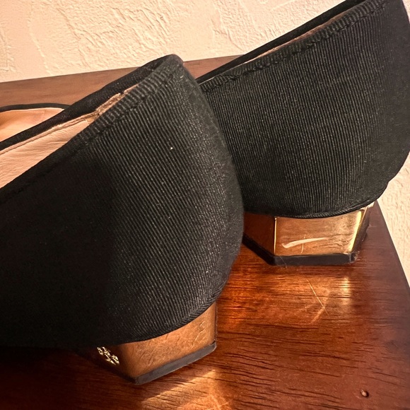Tory Burch Regina Square Toe Low Block Heels - Picture 7 of 8